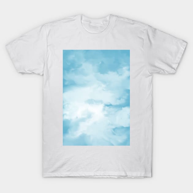 Blue Sky digital painting T-Shirt by Katarinastudioshop